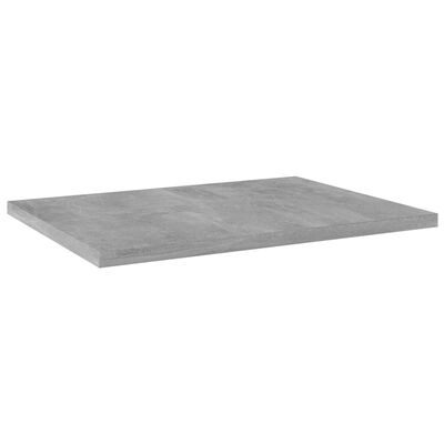 vidaXL Bookshelf Boards 4 pcs Concrete Gray 15.7"x11.8"x0.6" Chipboard