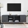 vidaXL TV Cabinet Set of 2 Anthracite Steel Standard TV Cabinet