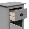 vidaXL Bathroom Furniture Set Gray Solid pinewood and engineered wood