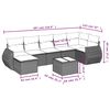 vidaXL Garden Sofa Set Grey