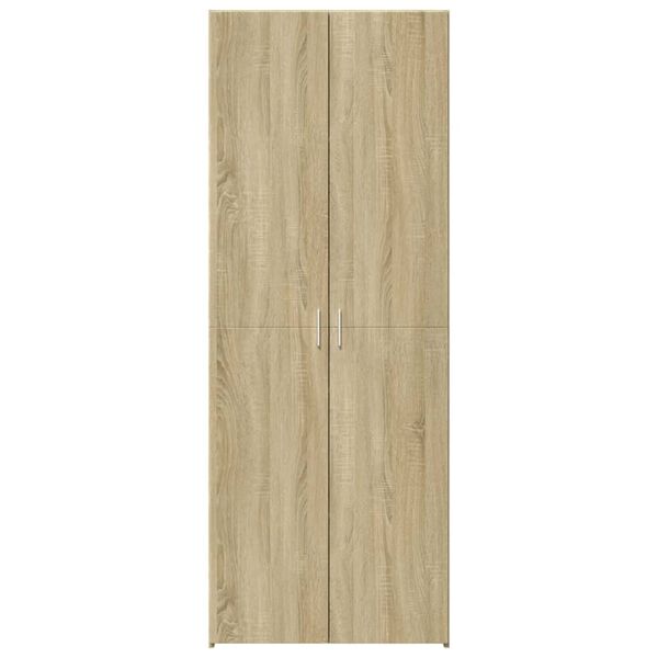 vidaXL Highboard Sonoma Oak 31.5"x16.7"x72.8" Engineered Wood