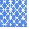 vidaXL Outdoor Carpet Blue and White Polypropylene 63 x 90.6 in