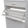 vidaXL Shoe Cabinet White Engineered Wood Medium Shoe Cabinet