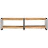 vidaXL TV Cabinet Natural wood Solid Mango Wood, Metal Standard