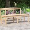 vidaXL Garden Bench Natural wood Solid pine wood 2-seater Durable