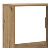 vidaXL Bookcase Artisan Oak Engineered Wood 51.2 x 15.7 x 62.9 in