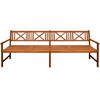 vidaXL Patio Bench with Cushions 94.4" Solid Acacia Wood