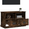vidaXL TV Cabinet Smoked Oak Engineered Wood 31.5 x 13.8 x 19.7 in