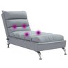 vidaXL Massage Chaise Lounge Light Grey