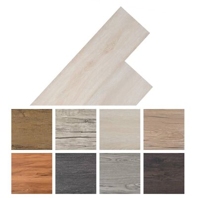 vidaXL Self-adhesive PVC Flooring Planks 54 ft² 0.08" Oak Classic White