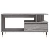 vidaXL Coffee Table Grey Sonoma Engineered wood, metal