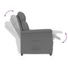 vidaXL Recliner Chair Dark Grey Dark gray 70.5 x 96.5 x 95 cm fabric