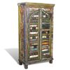 vidaXL Bookshelf Multicolor Reclaimed solid wood with iron handles Medium
