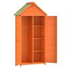 vidaXL Garden Tool Shed Set Brown Solid pine wood, plywood