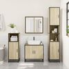 vidaXL Bathroom Cabinet Sonoma oak Engineered Wood Tall Bathroom Cabinet