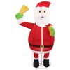 vidaXL Santa Figure Red Polyester, Steel Large Decorative Inlays