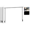 ProGarden Lever Black Metal Adjustable Extendable Adjustable Table Rod
