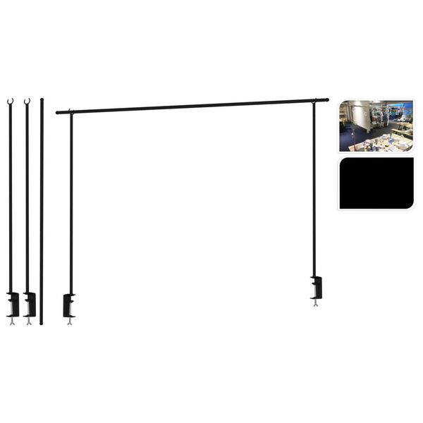 ProGarden Lever Black Metal Adjustable Extendable Adjustable Table Rod