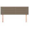 vidaXL Headboards 2 pcs Taupe 28.3"x2"x30.7"/34.6" Fabric