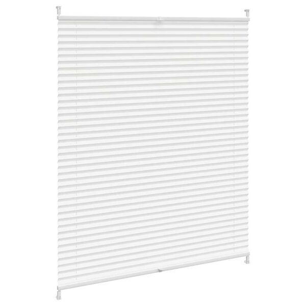vidaXL Plisse Blind 43.3"x49.2" White Pleated Blind