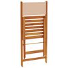 vidaXL Bistro Set Beige Solid Acacia wood Small Foldable Bistro Set