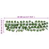 vidaXL Artificial Grape Leaf Trellis Expandable Green 5 pcs 70.9x7.9"