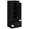 vidaXL Highboard Black Engineered Wood Medium Modern Highboard