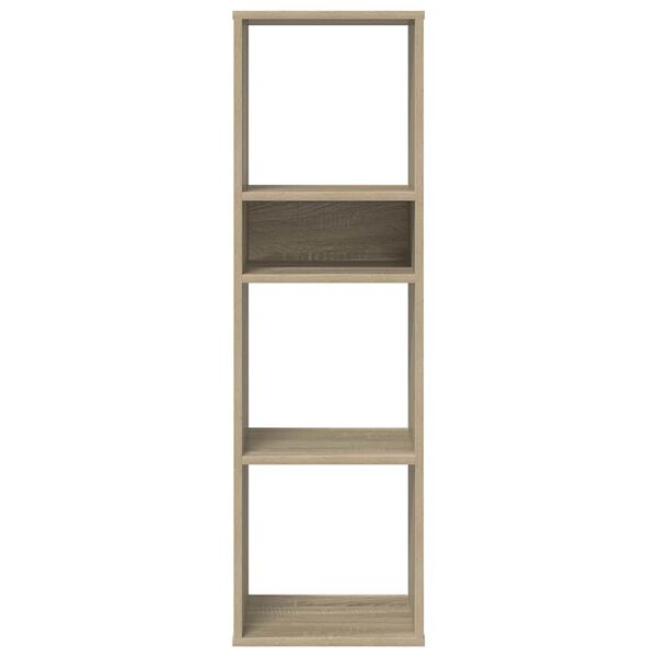 vidaXL Book Cabinet Sonoma Oak Engineered Wood Tall Book Cabinet