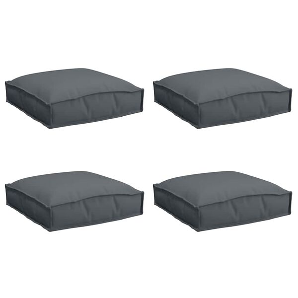 vidaXL Pallet Cushion for suitable for Seat 4 pcs Anthracite 40 x 40 x 8 cm