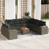 vidaXL Garden Sofa Set Grey