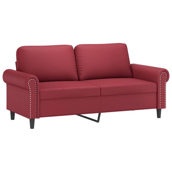 vidaXL 2-seater Sofa Wine Red