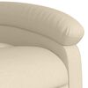 vidaXL Electric Massage Recliner Chair Cream