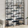 vidaXL Bookshelf Black Engineered wood Large Bookshelf Rectangular