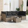 vidaXL Garden Sofa Set Grey