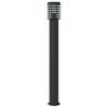 vidaXL Outdoor Floor Lamp Set of 3 Black Stainless steel, polycarbonate