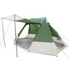 vidaXL Camping Tent with Roof Green 189.76 x 141.73 x 89.37 in Taffeta