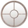vidaXL Mirror Sand Iron Medium Decorative Inlays Mirror Round