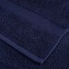 vidaXL Towel Set Navy Blue 100% ring-spun cotton