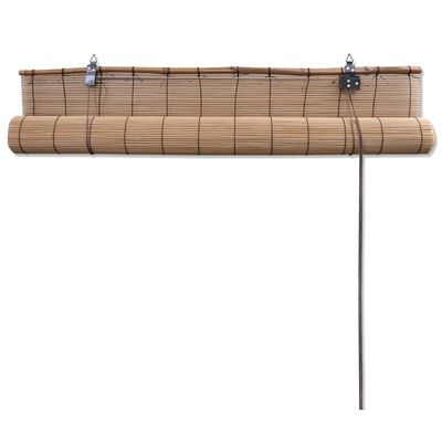 vidaXL Roller Blind Bamboo 59.1"x63" Brown