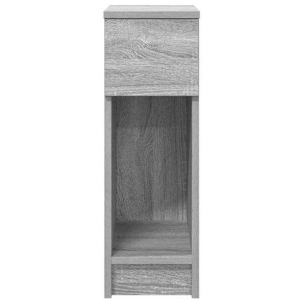 vidaXL Bedside Cabinet Set of 2 Grey Sonoma Engineered wood