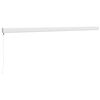 vidaXL Retractable Awning Cream Aluminum Large Retractable