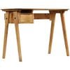 vidaXL Writing Desk Natural Mango Wood Solid Mango Wood Medium