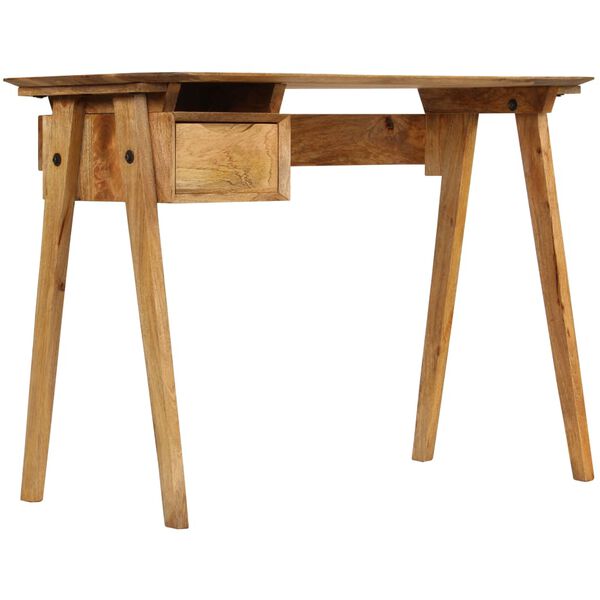 vidaXL Writing Desk Natural Mango Wood Solid Mango Wood Medium
