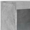 vidaXL Sideboard Concrete grey Engineered wood, glass Medium Sideboard