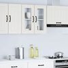 vidaXL Kitchen Wall Cabinet White Engineered wood and glass
