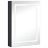 vidaXL Bathroom Cabinet Anthracite MDF with melamine finish Medium