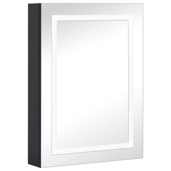 vidaXL Bathroom Cabinet Anthracite MDF with melamine finish Medium
