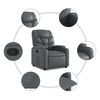 vidaXL Recliner Chair Gray