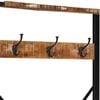 vidaXL Clothes Rack Multicolor Solid reclaimed wood 31.5 x 15.7 x 74.8 in
