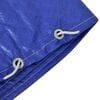 vidaXL Pool Cover Set of 2 Dark blue Polyethylene 21.3 ft diameter
